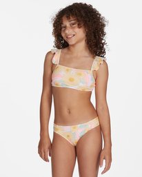 0 Girls' Sweet Sunset Ruffle Top Bikini Set Multicolor ABGX200210 Billabong
