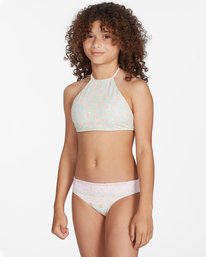 billabong, Girls' Layered With Love High Neck Reversible Bikini Set, MULTI (mul) LAYERED WITH LOV REV HIGH NECK ABGX200214