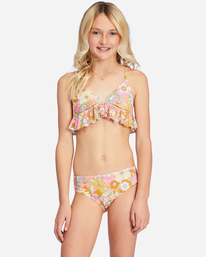 billabong, AINT SHE A BEAUT RUFLE TRI SET, MULTI (mul) AINT SHE A BEAUT RUFLE TRI SET ABGX200250
