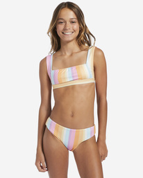 billabong, Girl's 4-16 On The Bright Side Reversible Tank Two-Piece Swim Set, MULTI (mul) ON THE BRIGHT SIDE REV TANK ABGX200269