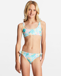 billabong, Girl's 4-16 Mermaid Feels Tank Two-Piece Swim Set, LIGHT LAGOON (ggf0) MERMAID FEELS SCOOP TANK SET ABGX200281