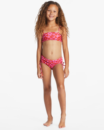 1 Girl's Love Letter Strappy Two Piece Tankini Set Red ABGX200299 Billabong
