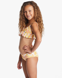 3 Wildflower - Two Piece Ruffle Bikini Set for Girls 4-14 Multi-couleurs ABGX200301 Billabong