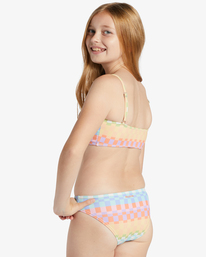 billabong, Girl's Paradise Check Two Piece Trilet Bikini Set, MULTI (mul) PARADISE CHECK TRILET SET ABGX200317