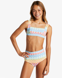 billabong, Girl's Paradise Check Two Piece Tank Bikini Set, MULTI (mul) PARADISE CHECK TANK SET ABGX200318