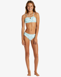 1 Girl's Catch A Wave Two Piece Trilet Bikini Set Green ABGX200323 Billabong