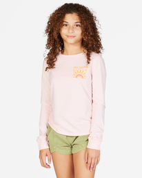 0 Girls' Good Things Are Coming Long Sleeve T-Shirt Pink ABGZT00291 Billabong