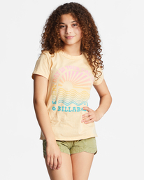 billabong, Girl's 4-16 Your Day In The Sun Oversized T-Shirt, WASHED NECTAR (nek0) YOUR DAY IN THE SUN ABGZT00357