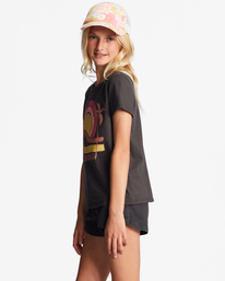1 Girl's 4-16 Rise Up Oversized T-Shirt Black ABGZT00359 Billabong