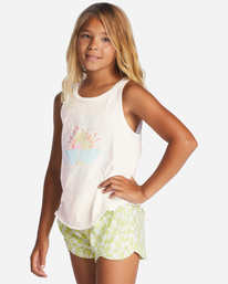 1 Girl's Sail Away Tank Top White ABGZT00383 Billabong