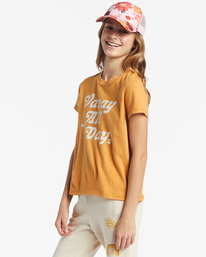 1 Girl's Vacay All Day T-Shirt Yellow ABGZT00436 Billabong