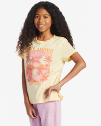 1 Girl's Coastal Dreamer T-Shirt Yellow ABGZT00437 Billabong