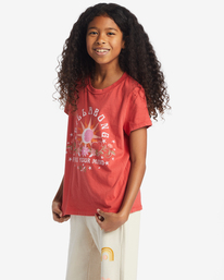 1 Girl's Free Your Mind T-Shirt Red ABGZT00440 Billabong
