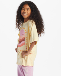 1 Girl's Golden Hour T-Shirt Yellow ABGZT00445 Billabong