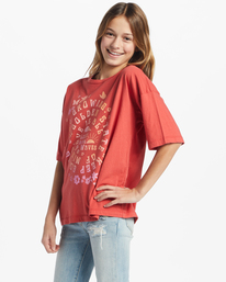 1 Girl's Good Vibes T-Shirt Red ABGZT00446 Billabong