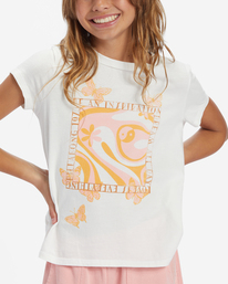 3 Girl's Be A Butterfly T-Shirt White ABGZT00459 Billabong