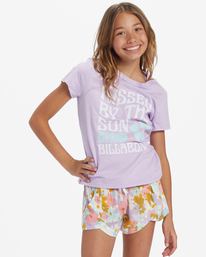 0 Girl's Kissed By The Sun T-Shirt Purple ABGZT00461 Billabong