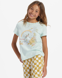 1 Girl's Flock To Paradise T-Shirt Green ABGZT00464 Billabong
