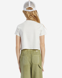 2 Girl's Horizon Stripe T-Shirt White ABGZT00467 Billabong