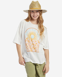 0 Girl's Groovy Nature T-Shirt White ABGZT00469 Billabong