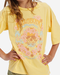 3 Girl's Lost In Bliss T-Shirt Yellow ABGZT00470 Billabong
