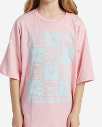 3 Girl's Flower Power T-Shirt Pink ABGZT00471 Billabong