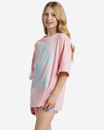 1 Girl's Flower Power T-Shirt Pink ABGZT00471 Billabong