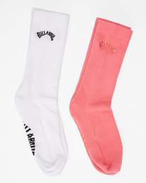 1 2-Pack Sport Crew Socks Pink ABJAA00154 Billabong