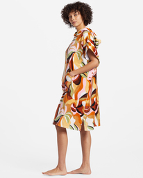 1 BBG - Poncho-Handtuch mit Kapuze für Frauen Mehrfarbig ABJAA00226 Billabong