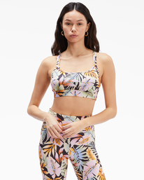 billabong, Paradise Strappy Sports Bra, BLACK PEBBLE (bpb) PARADISE STRAPPY BRA ABJBR00102