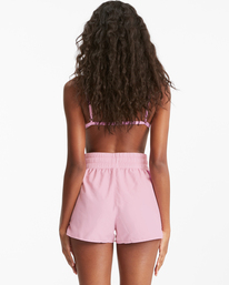 3 Sol Searcher New Elastic Waist Swim Shorts Pink ABJBS00140 Billabong