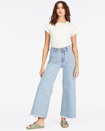 1 Free Fall Indigo Wide-Leg Jeans Blue ABJDP00113 Billabong