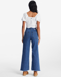 2 Free Fall Indigo Wide-Leg Jeans Black ABJDP00113 Billabong