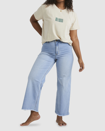 1 Free Fall Indigo Wide-Leg Jeans White ABJDP00113 Billabong