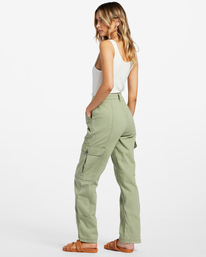 3 Wall To Wall Denim Cargo Pants Green ABJDP00135 Billabong