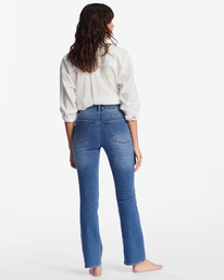 billabong, Get It Straight Fit Jeans, TRUE BLUE (brpw) Get It - Straight Fit Jeans for Women ABJDP00145