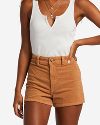 4 Free Fall Corduroy Shorts Brown ABJDS00138 Billabong