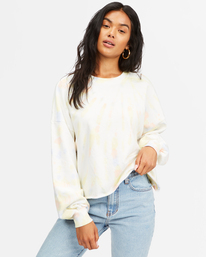 billabong, Dreamy Hues Crewneck Sweatshirt, MULTI (mul) DREAMY HUES ABJFT00219