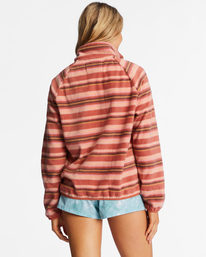 billabong, Boundary Zip-Up Mock Neck Fleece, KISS THE EARTH (mmq0) Boundary - Zip-Up Mock Neck Fleece for Women ABJFT00255