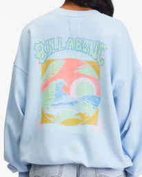 3 Ride In Oversized Crewneck Sweatshirt Blue ABJFT00281 Billabong