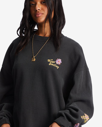 3 Ride In Oversized Crewneck Sweatshirt Black ABJFT00281 Billabong