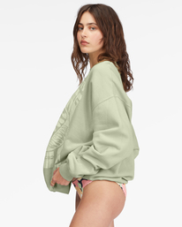 1 Ride In Oversized Crewneck Sweatshirt Green ABJFT00281 Billabong
