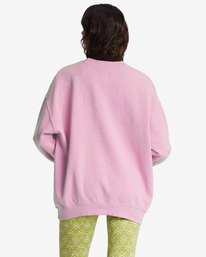 billabong, Ride In Oversized Crewneck Sweatshirt, WASHED PINK (mcz0) Ride In - Sweatshirt for Women ABJFT00281