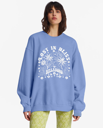 billabong, Ride In Oversized Crewneck Sweatshirt, GOOD TIDES (phv0) Ride In - Sweatshirt for Women ABJFT00281
