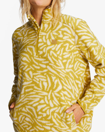 4 A/Div Boundary Mock 3 Half-Zip Pullover Sweatshirt Green ABJFT00287 Billabong