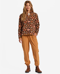 2 A/Div Boundary - Fleece mit halbem Reißverschluss für Frauen Rosa ABJFT00287 Billabong