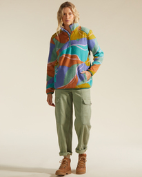 6 A/Div Boundary Mock 3 Half-Zip Pullover Sweatshirt  ABJFT00287 Billabong