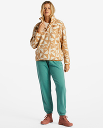 1 A/Div Boundary - Fleece met halve rits voor Dames Beige ABJFT00287 Billabong