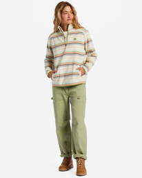 2 A/Div Boundary - Fleece mit halbem Reißverschluss für Frauen Weiss ABJFT00287 Billabong