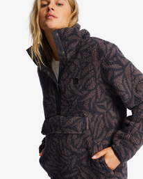3 A/Div Switchback Pullover Mock Neck Sweatshirt Black ABJFT00291 Billabong